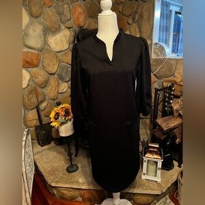 Nwt-women’s Classic Long Sleeve Black Dress
